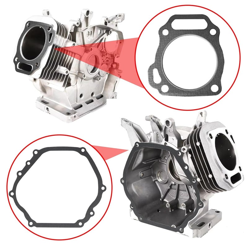TNJPSEK Predator 420 Head Gasket Kit, Non-Hemi Carb Valve Cover Gasket Set Compatible with Predator 389cc 390cc 420cc Honda Clone GX390 Small Engine Power Equipment Upgrade Rebuild - Image 4